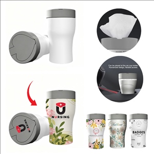 Custom Car Cup Holder Wet Wipe Dispenser with 40 Wet Wipes